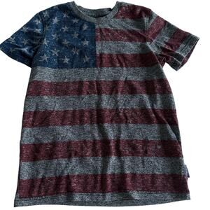 Brooklyn Cloth Gray American Flag T-Shirt - Boy's Medium